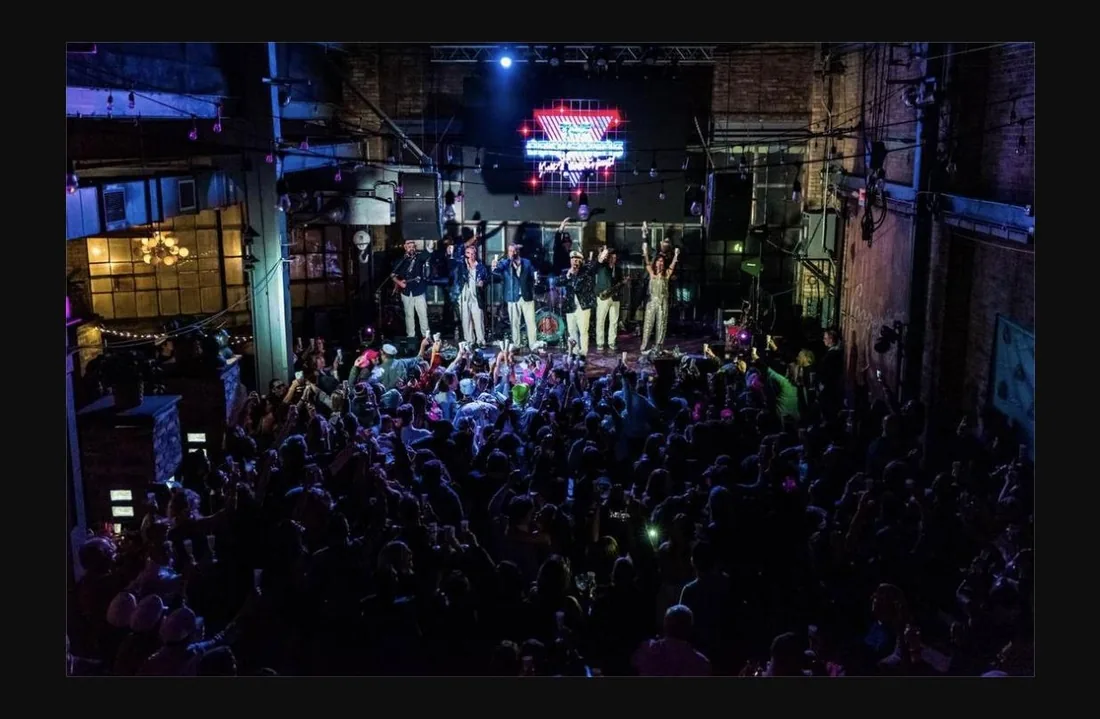 The Docksiders performing at a live outdoor venue